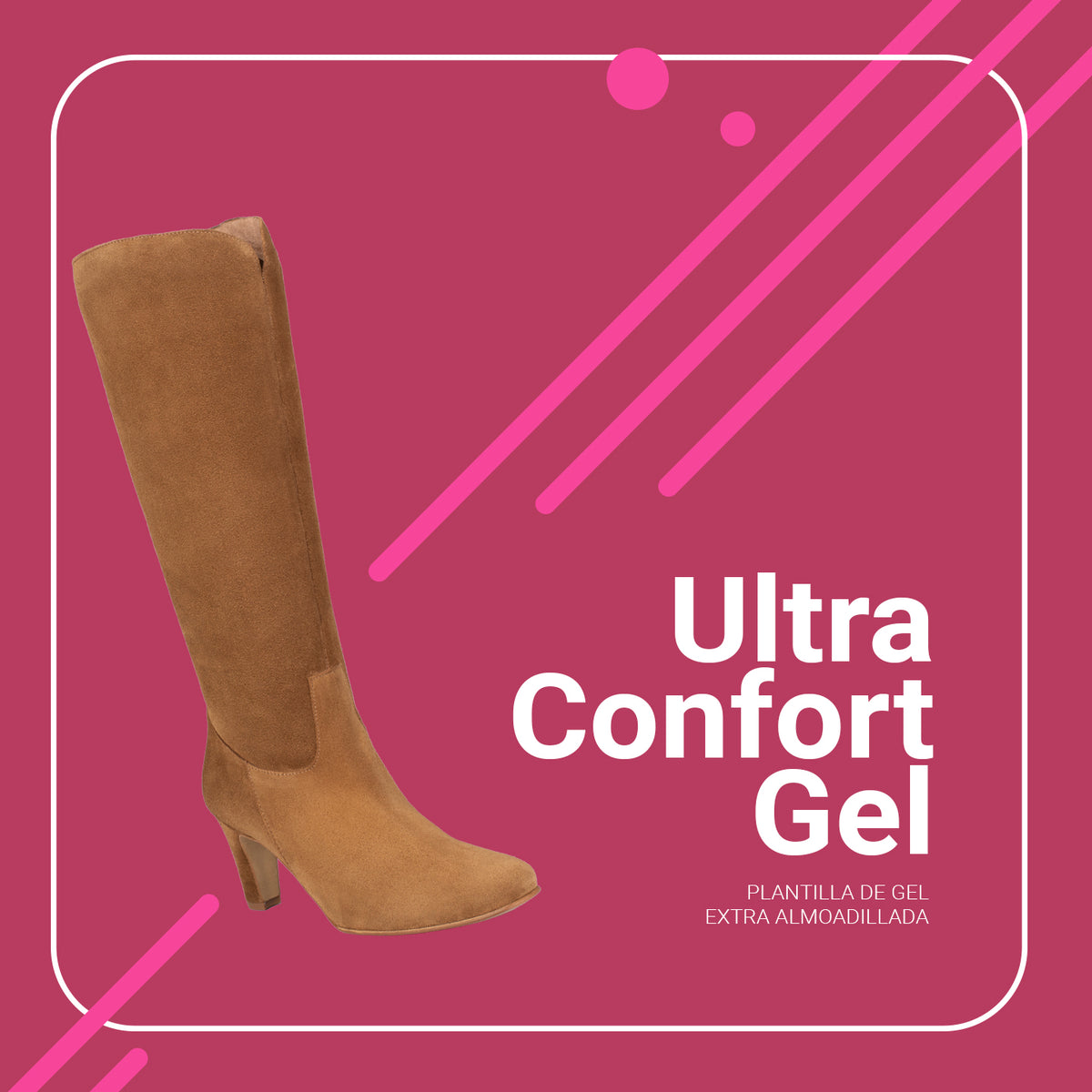 URBAN Rondes – Bottes à tige haute à talon BLEU MARINE