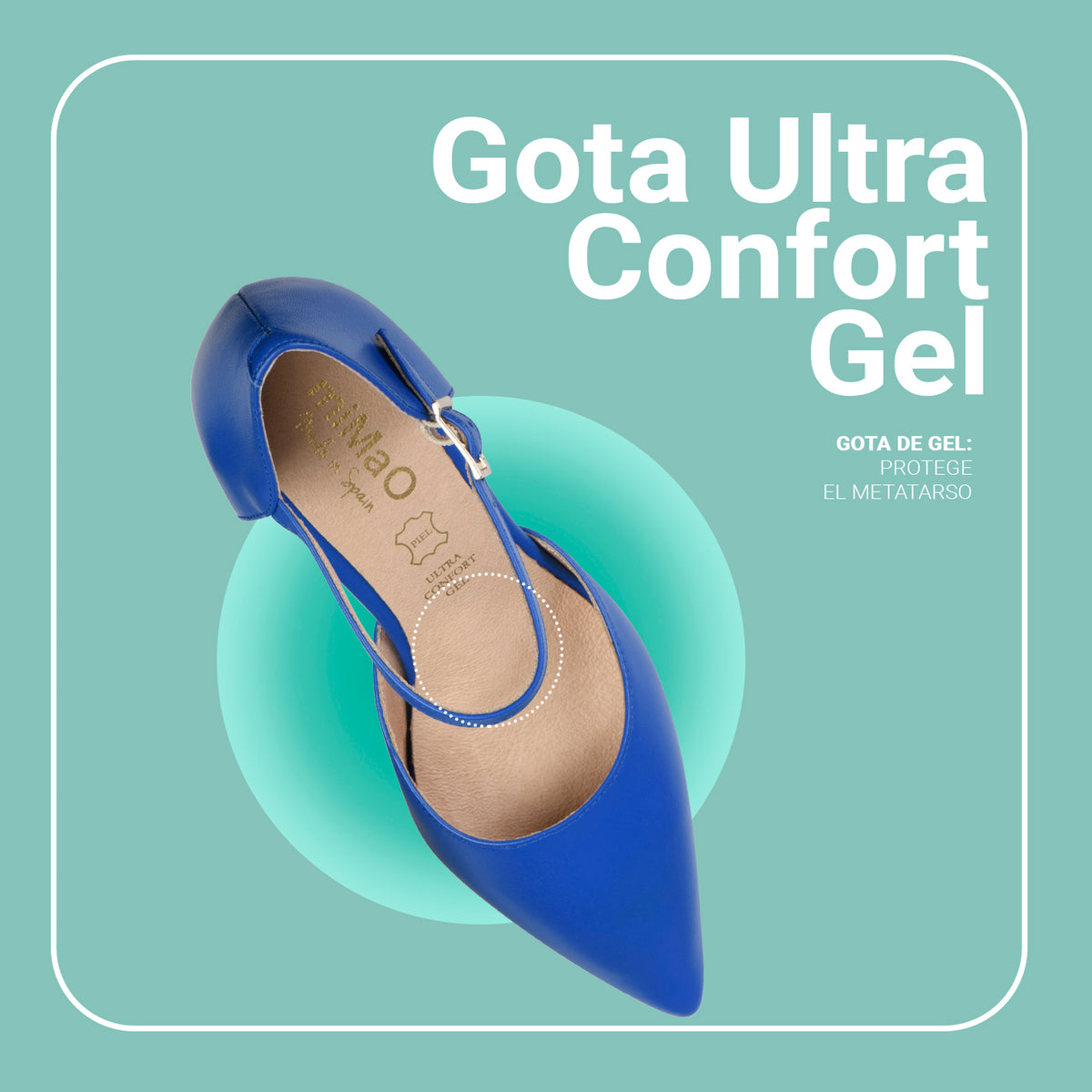 DONNA – ELECTRIC BLUE comfortable party pumps
