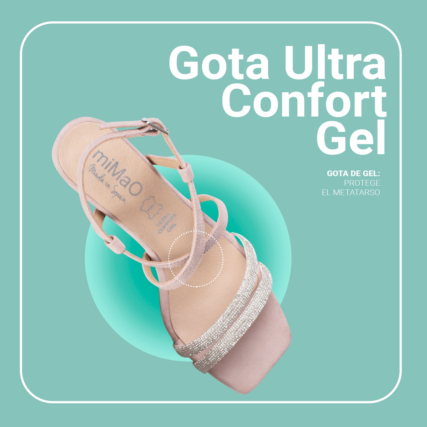 SHINY - Sandalias de tiras brillantes AZUL