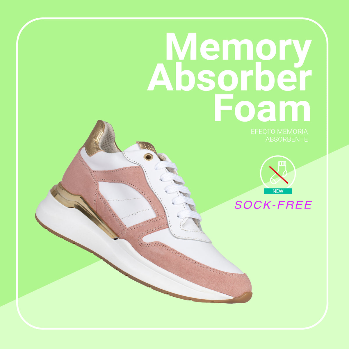 FREEDOM – BEIGE sneakers with removable insole