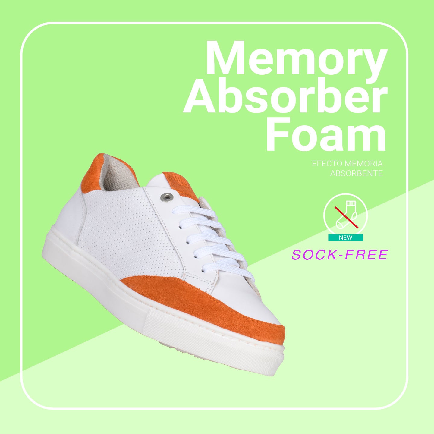 SNEAKER MIL PUNTOS – Zapatillas casual para mujer NARANJA