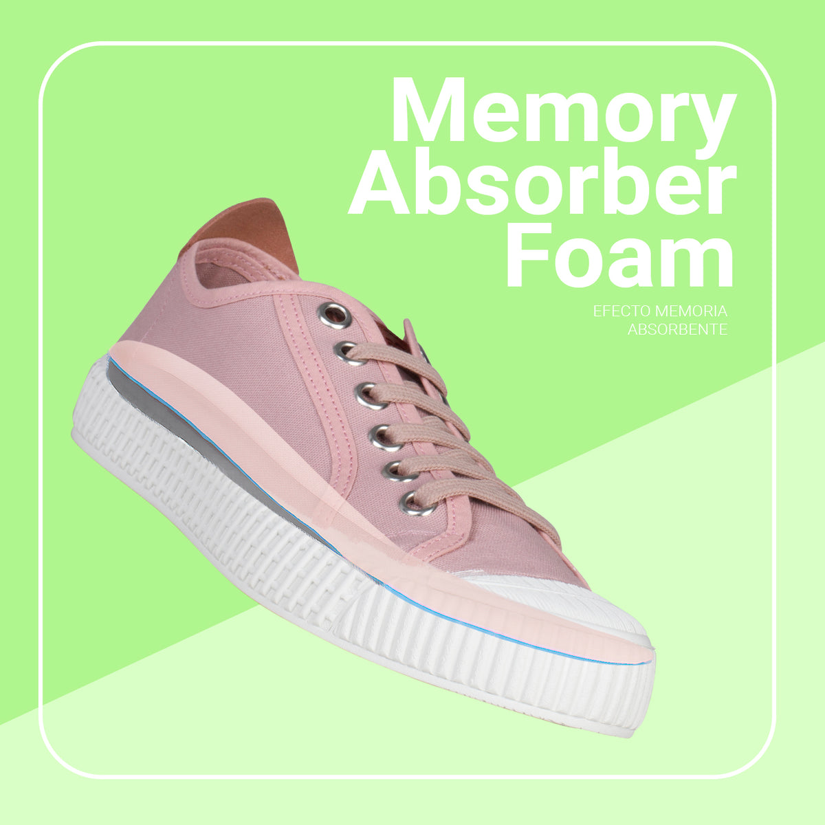 BAMBA – Zapatillas casuals de lona para mujer AZUL