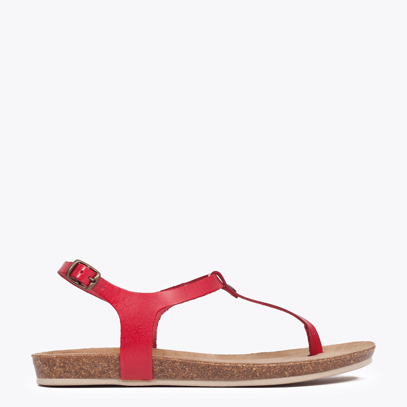 Sandalias planas dedo BIO CONFORT Rojo -Special Price-