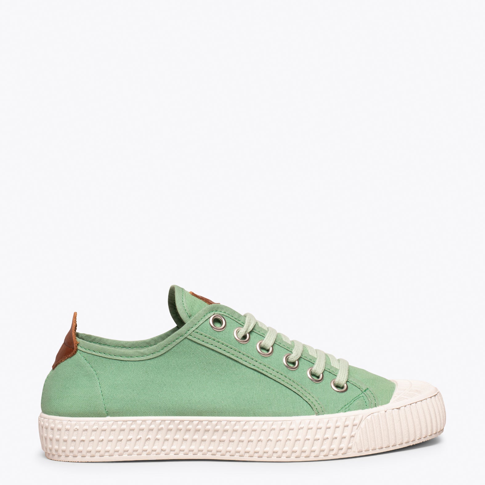 BASKET - Chaussures en toile pour femme VERT CLAIR