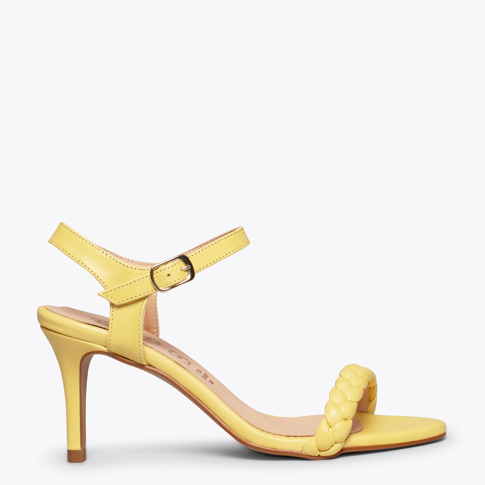SUNSET Sandalias AMARILLAS de tacón de aguja elegantes