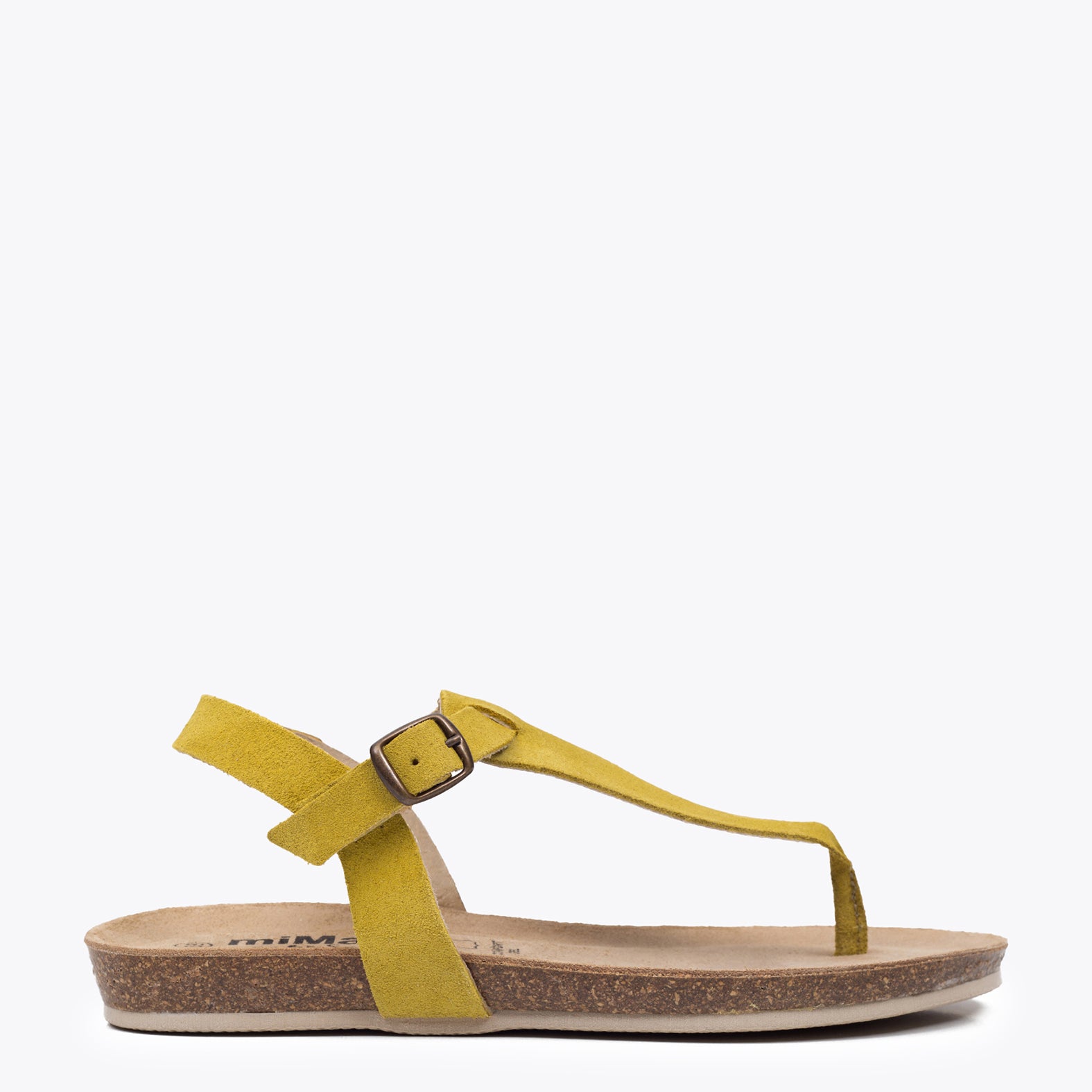 BIO GREEN - Sandalia plana AMARILLO