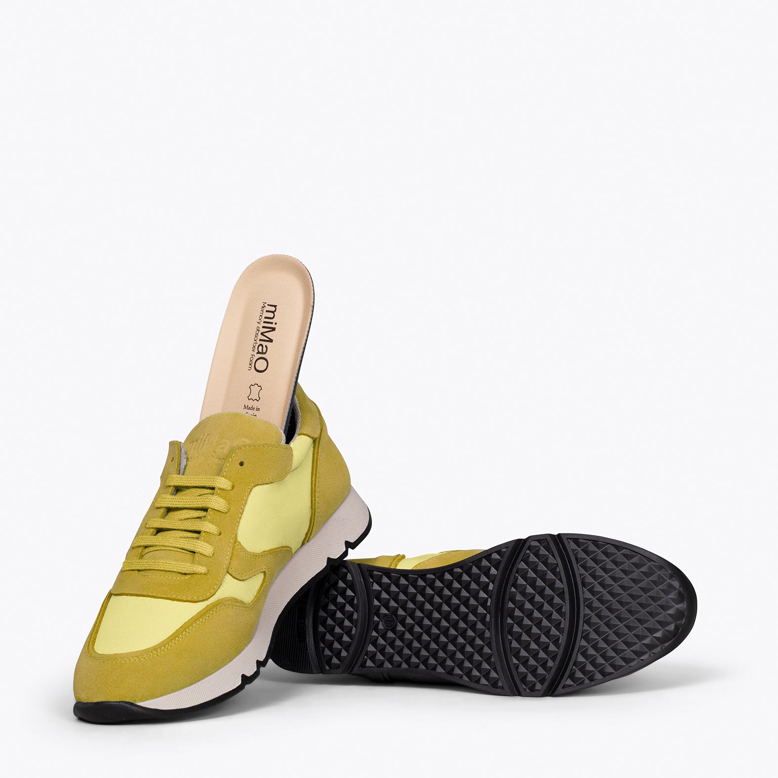 SPORTS - Baskets pour femme JAUNE