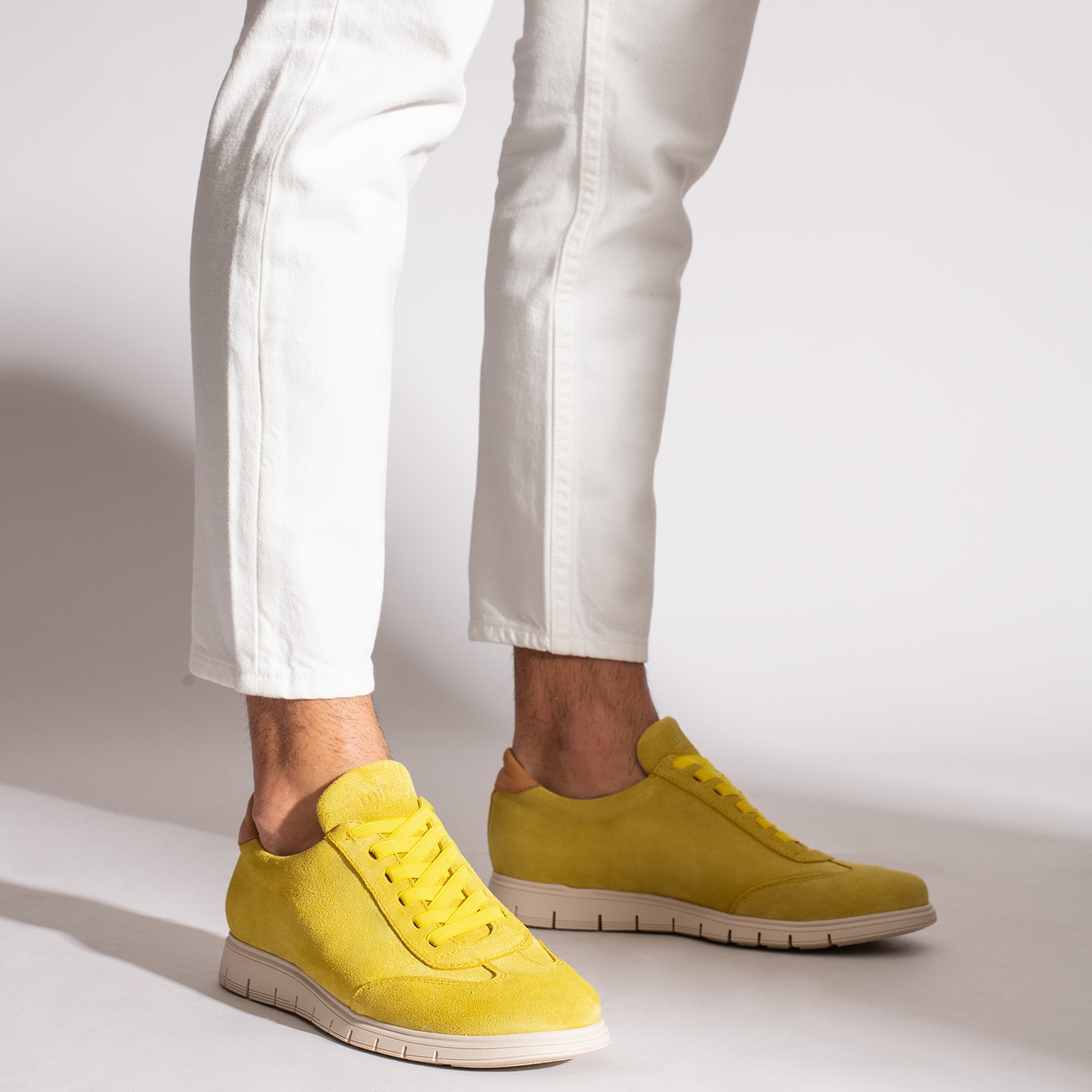 360 - Chaussures de sport décontractées JAUNE pour homme