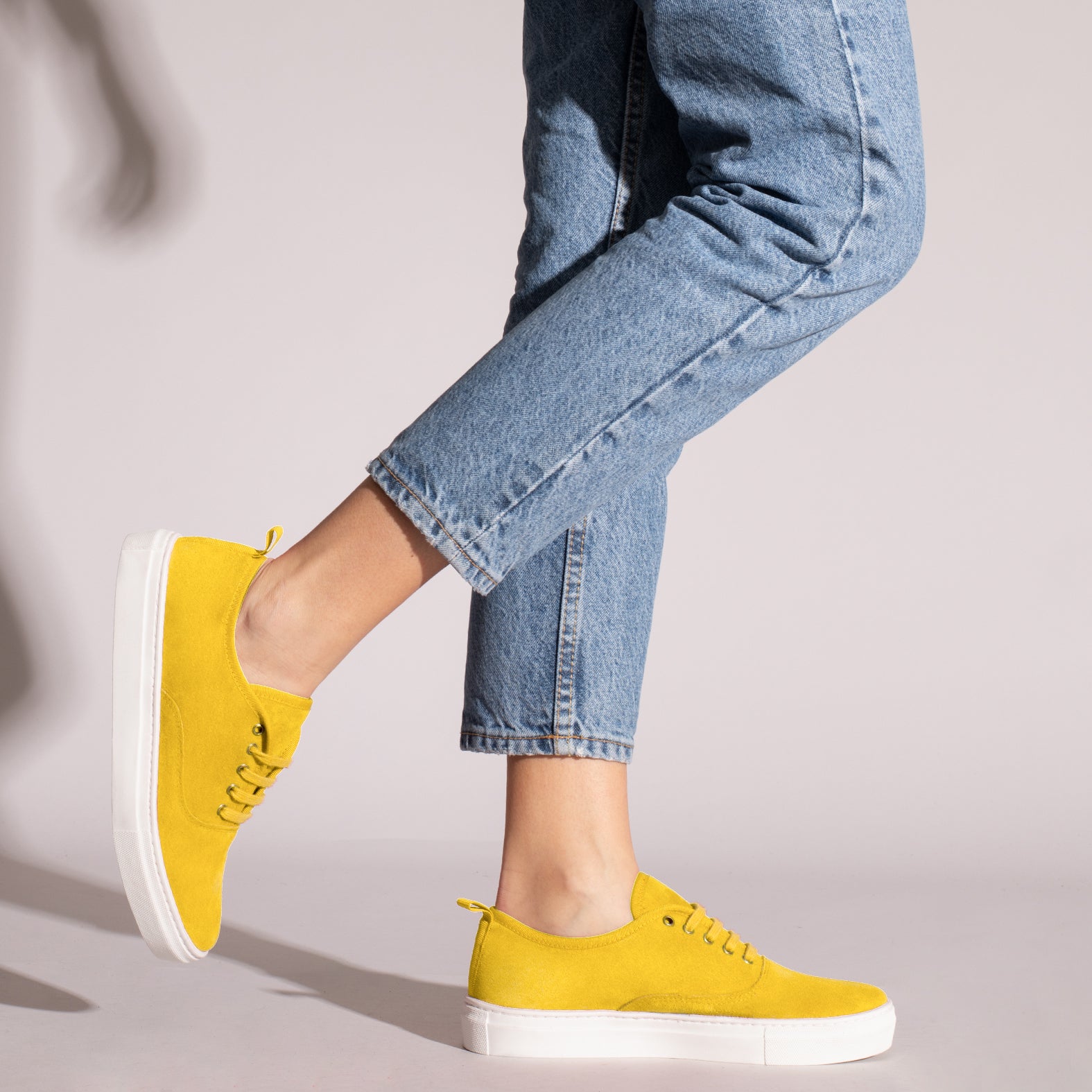 WANDER Zapatillas con plataforma de mujer AMARILLA