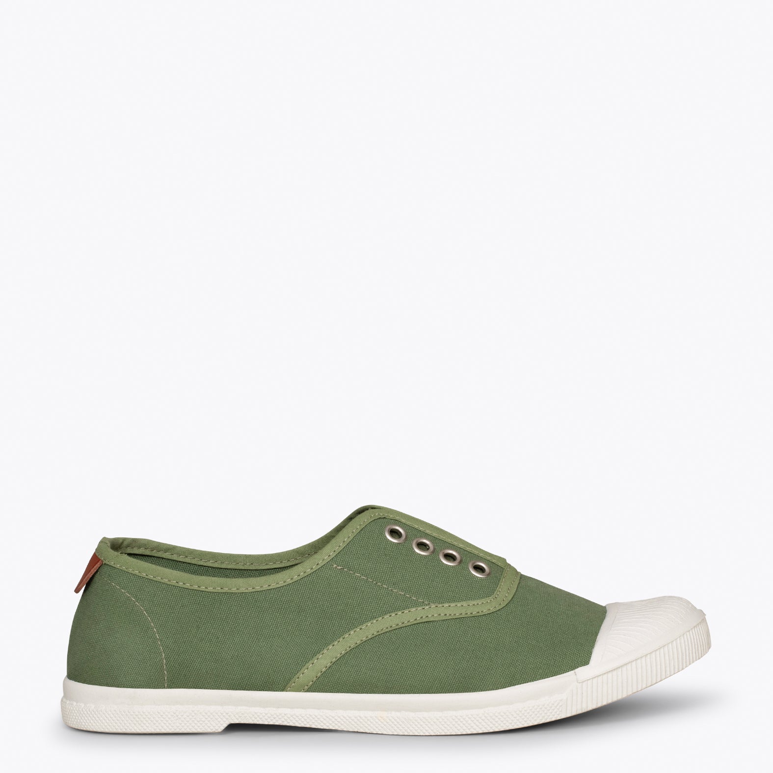 WAY - Zapatillas sin cordones de lona KAKI