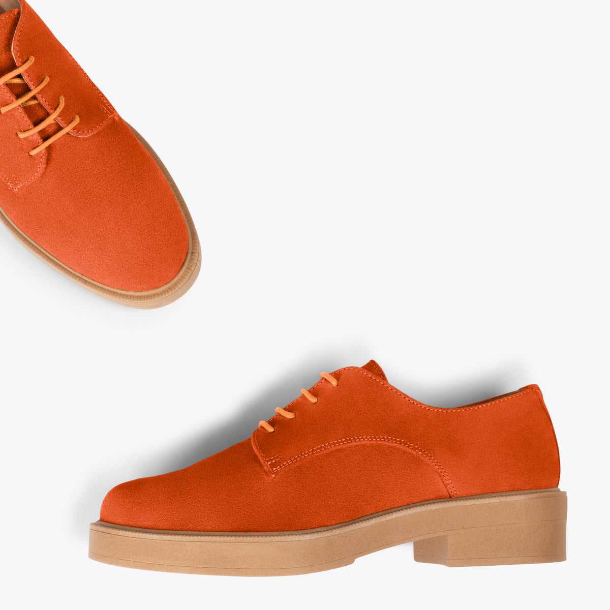 BLUCHER – Zapatos de cordones para mujer NARANJA