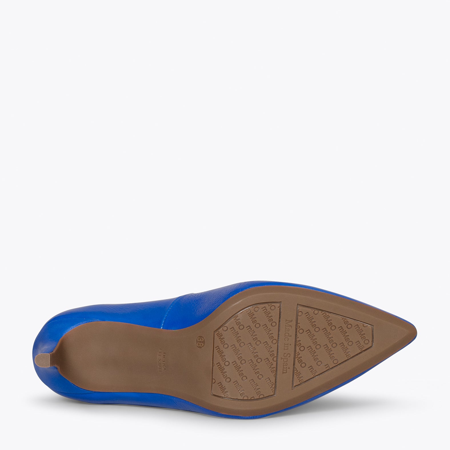 STILETTO - Zapatos de charol AZUL con tacón de aguja