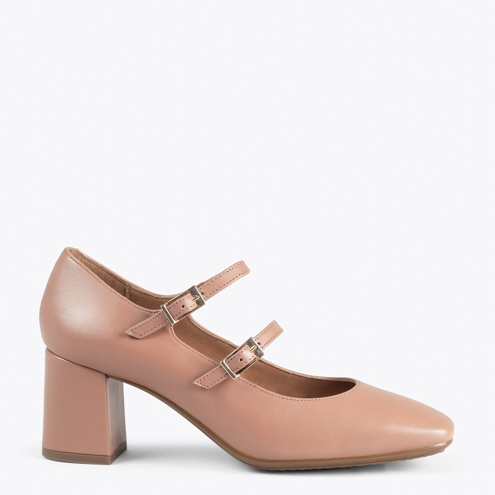 FEBRIS – Zapatos de napa con tiras NUDE - miMaO ®