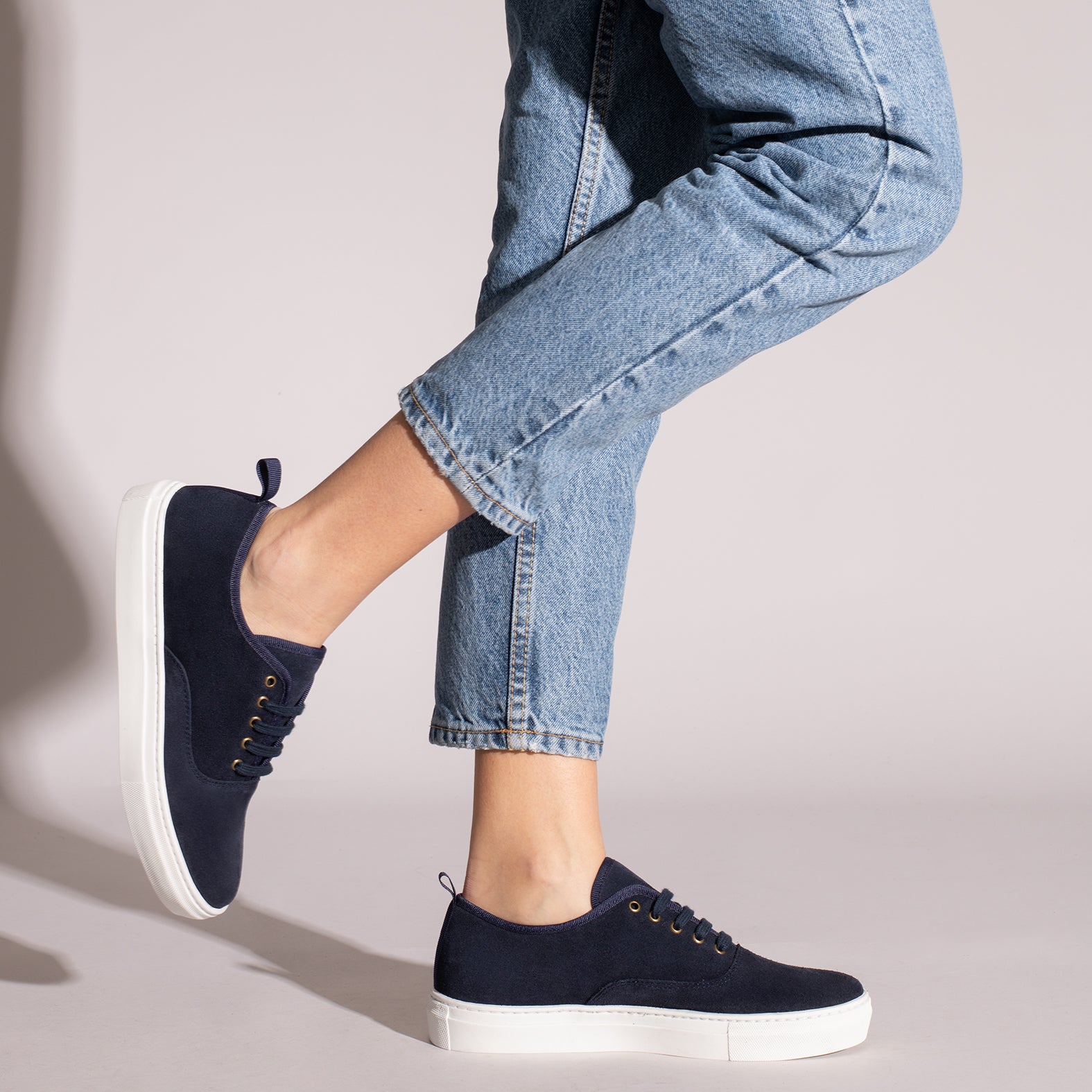 WANDER Zapatillas con plataforma de mujer MARINO