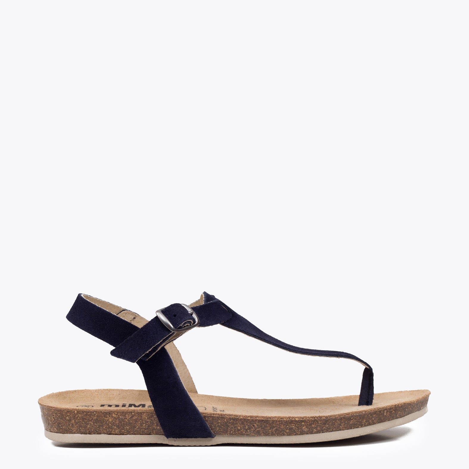 BIO GREEN - Sandalia plana AZUL MARINO