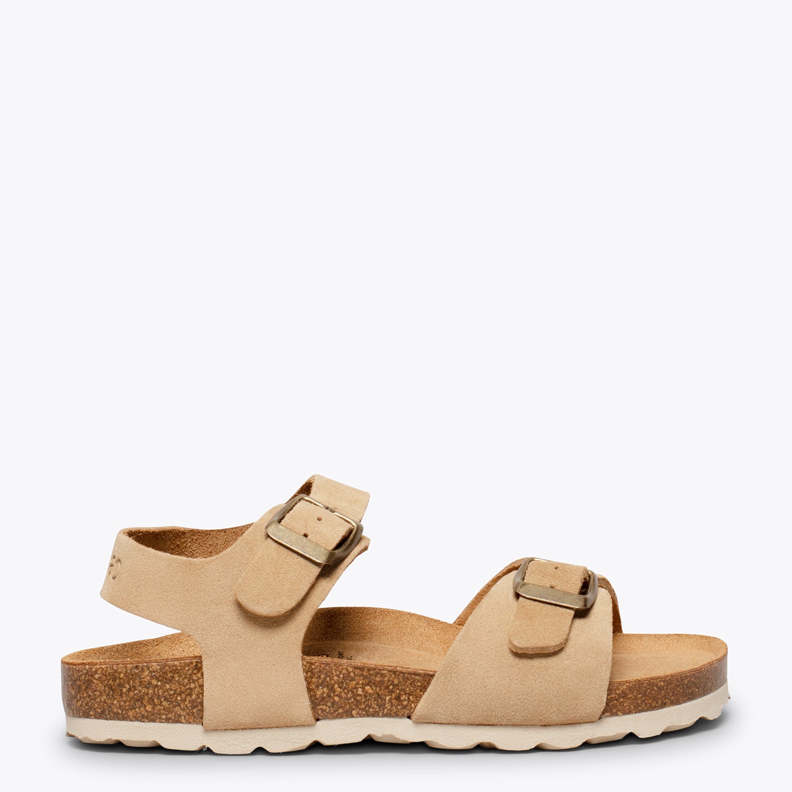 POLO – BEIGE suede bio sandal for kids
