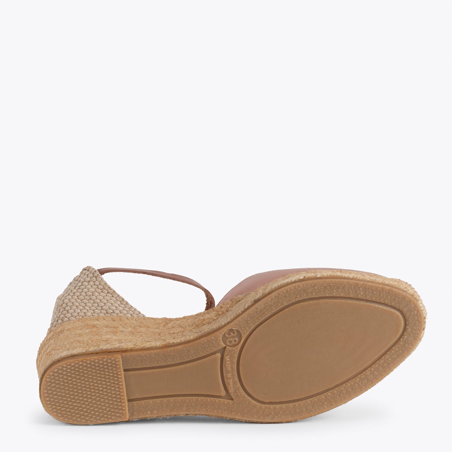 CALELLA Sandalias de esparto MAQUILLAJE en napa