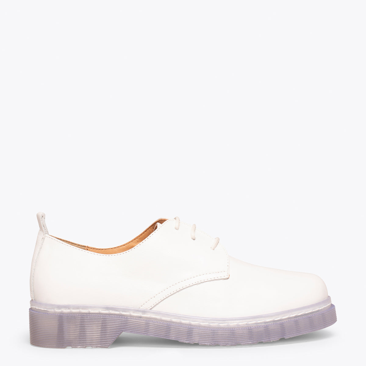 INGLÉS – Zapato de mujer con cordones BLANCO