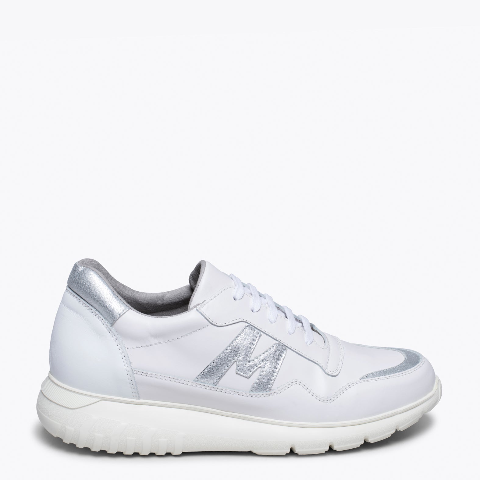 PARIS - WHITE SILVER MAN SNEAKER