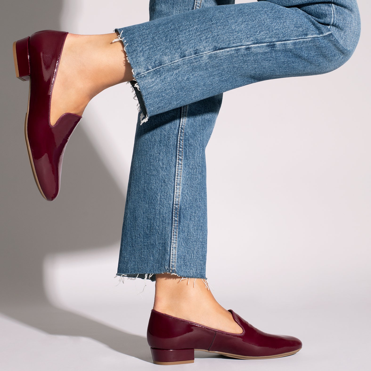 OPERA Loafer de mujer Burdeos de charol - miMaO ®