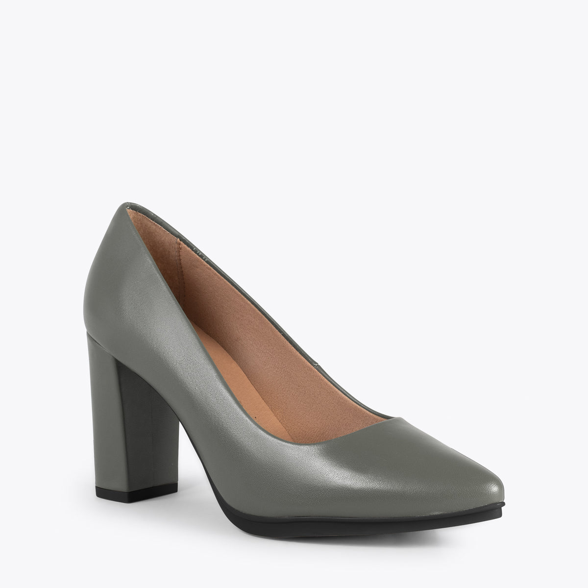 URBAN SALON – Zapatos de tacón alto de napa GRIS