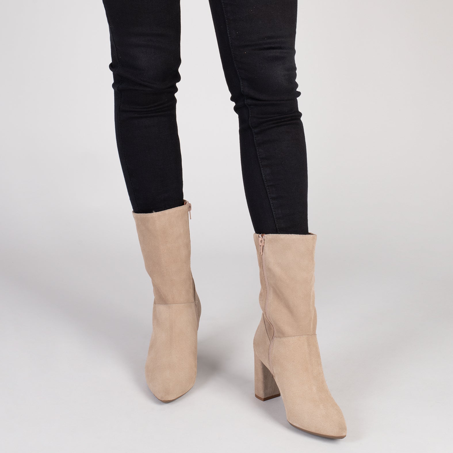 LYON – Botín de caña alta BEIGE - miMaO ®