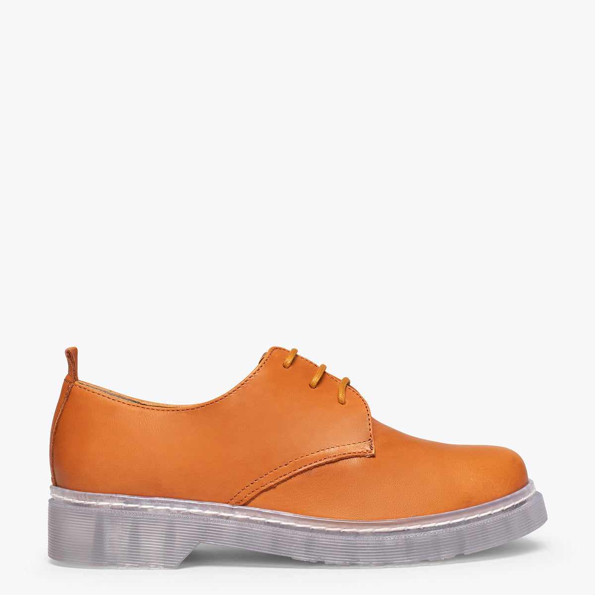 INGLÉS – Zapato de mujer con cordones CAMEL