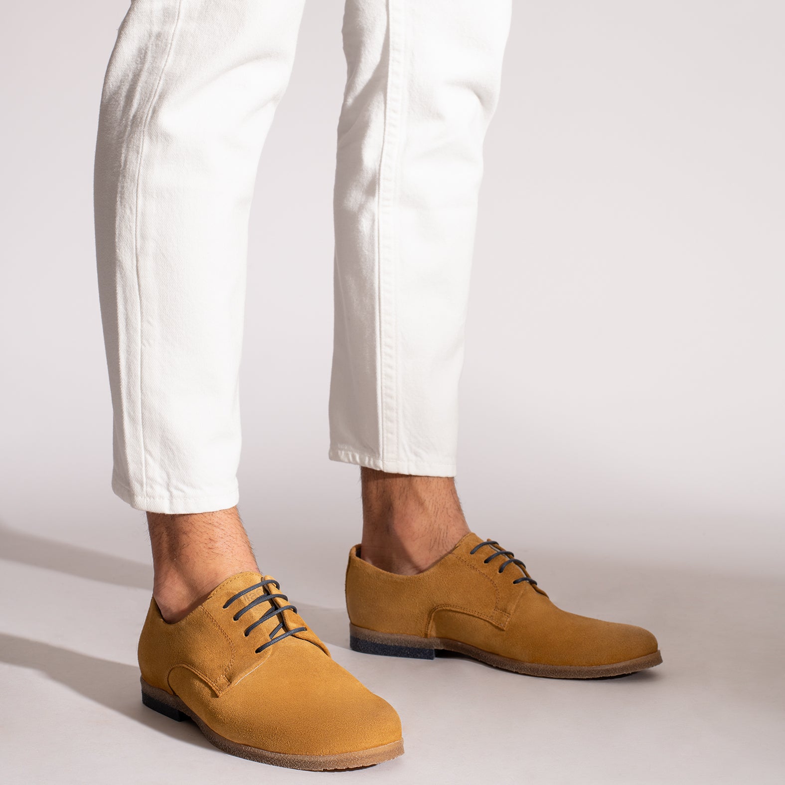 BLUCHER Zapatos para hombre de cordones CAMEL