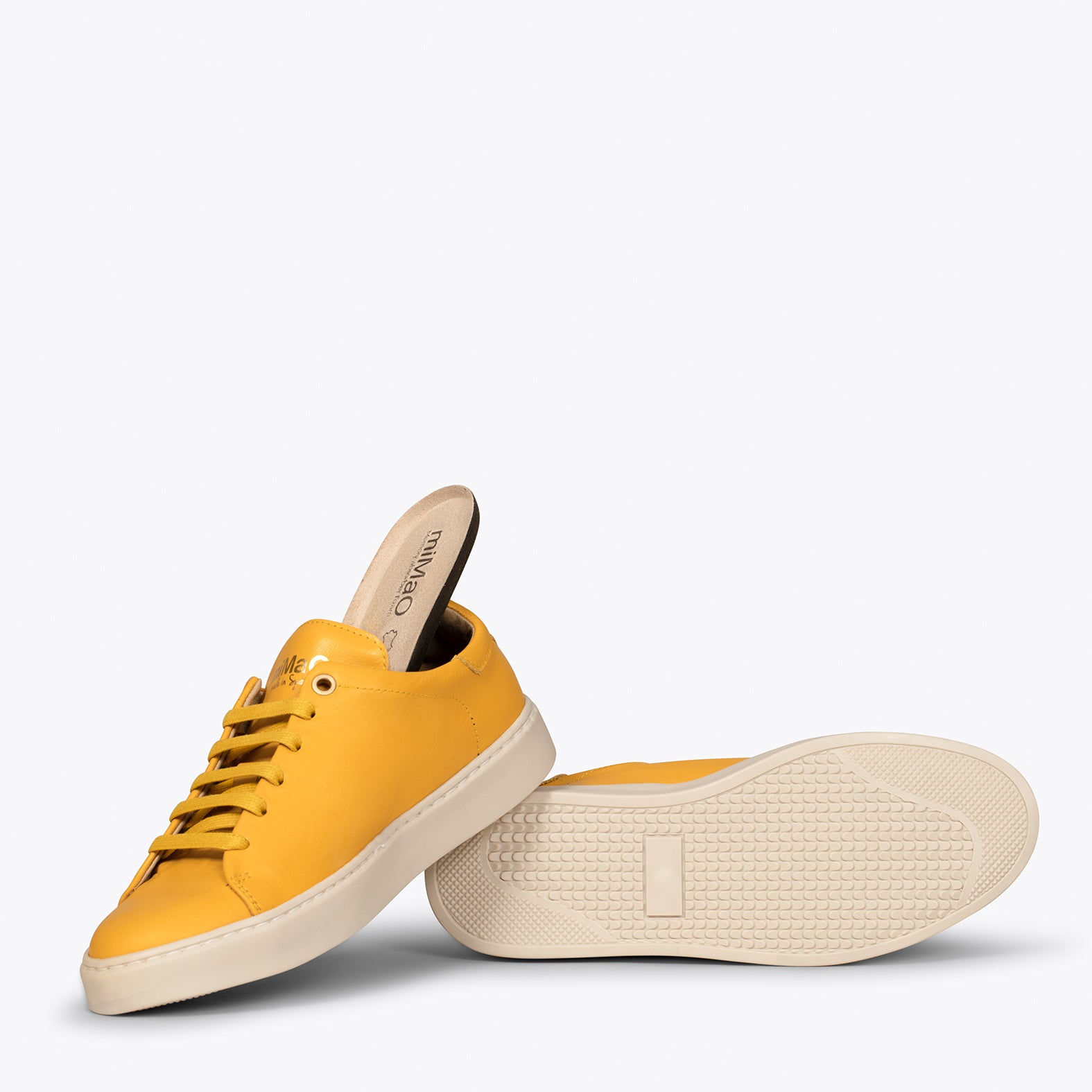 SKATE – YELLOW casual leather sneaker