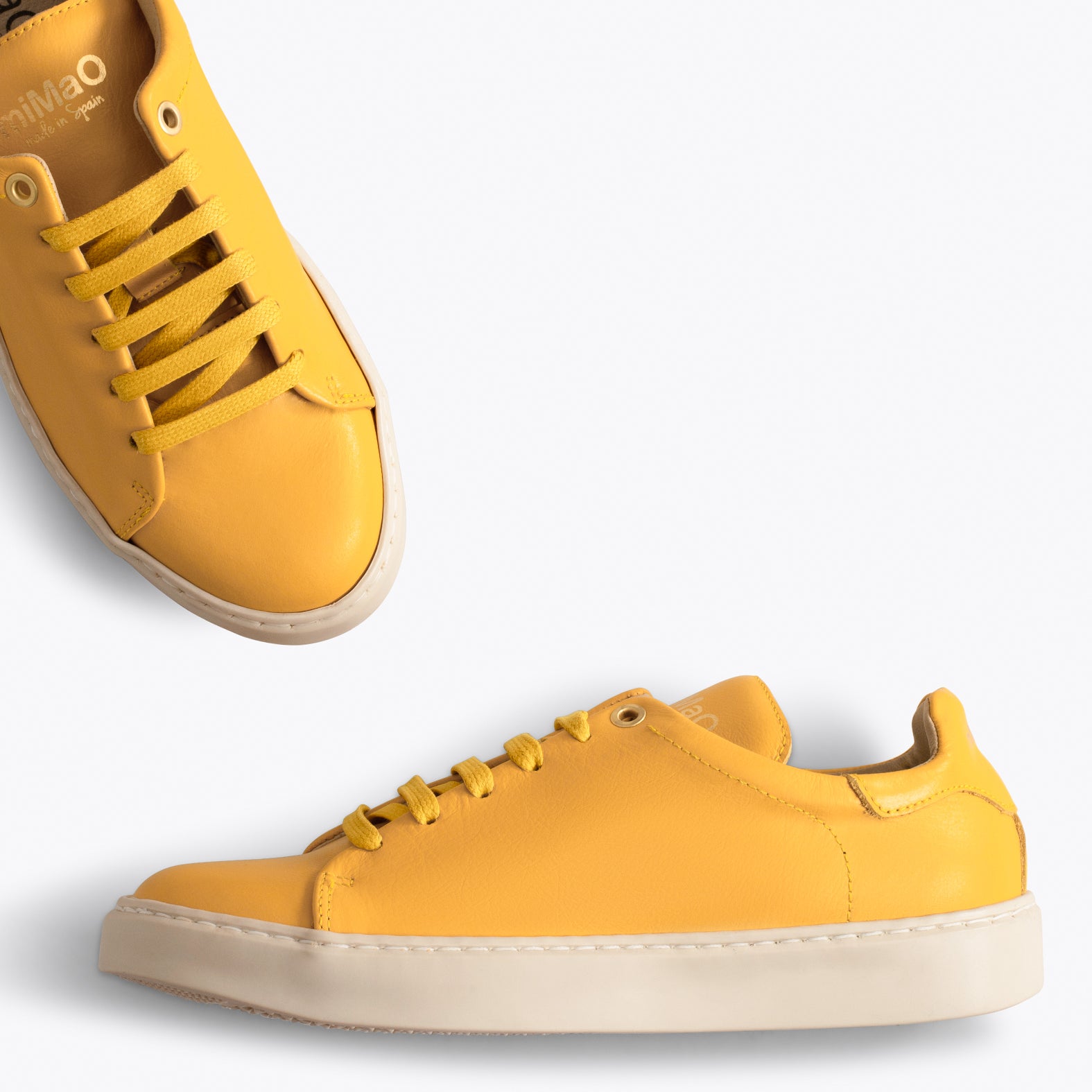 SKATE – YELLOW casual leather sneaker