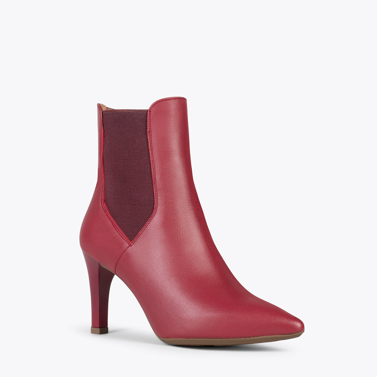 BOTÍN GLAM – Botines de vestir con tacón alto GRANATE