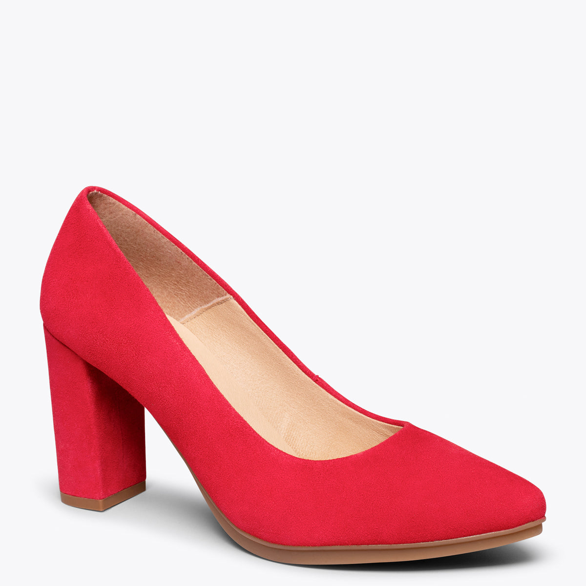 URBAN – RED suede leather high heel