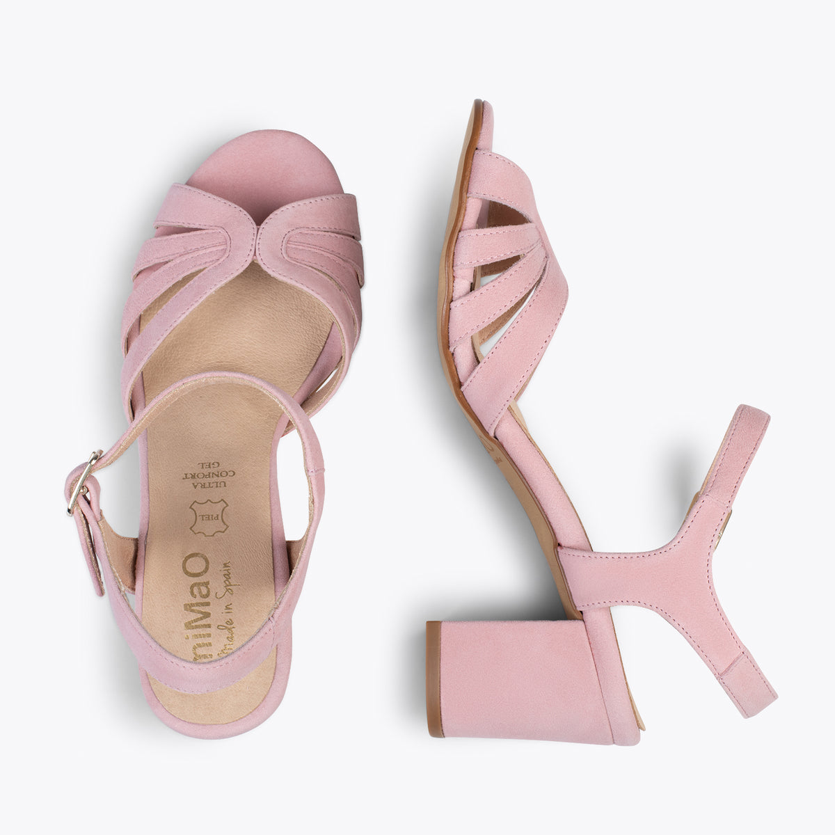 MUSE – PINK block heel sandals
