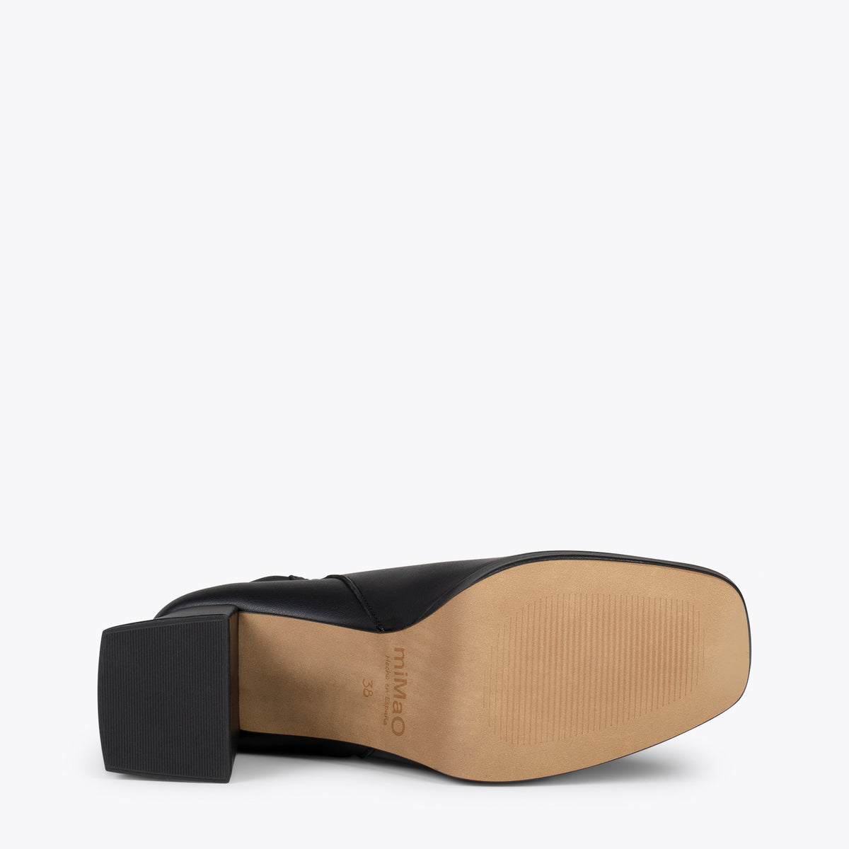 SIENA – Botines de tacón bloque con plataforma NEGRO