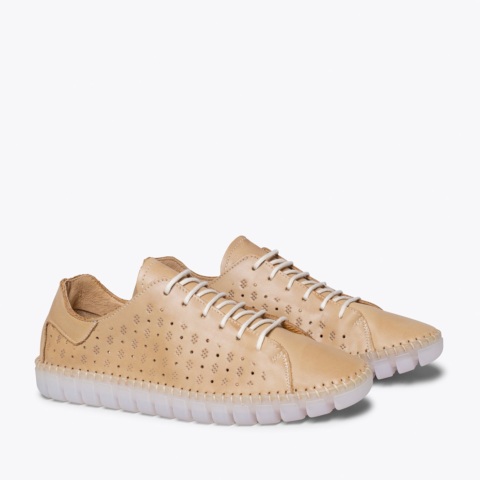 FLOWER - CAMEL RUBBER SOLE SNEAKER