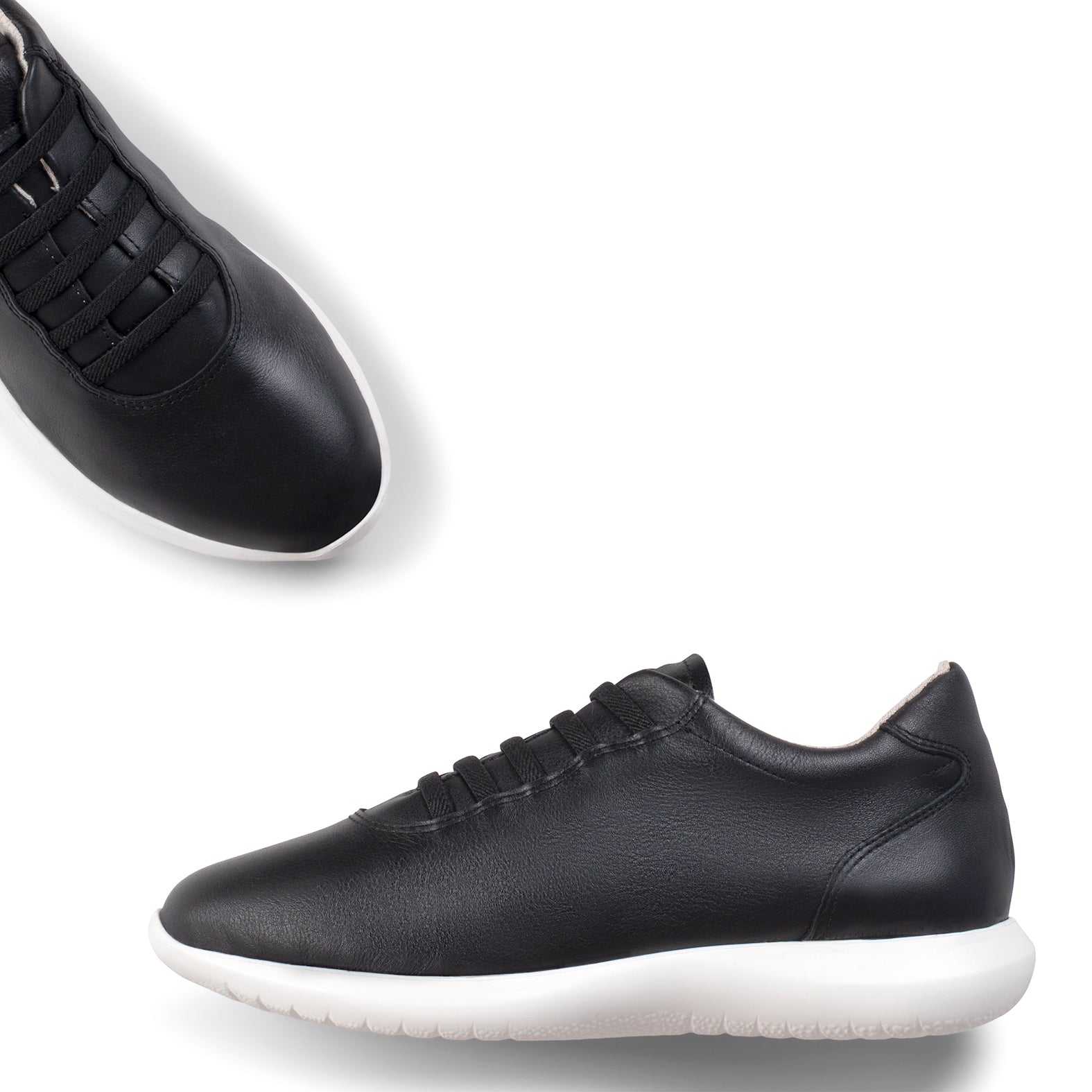 CHICAGO – Zapatillas elásticas sin cordones NEGRO BLANCO