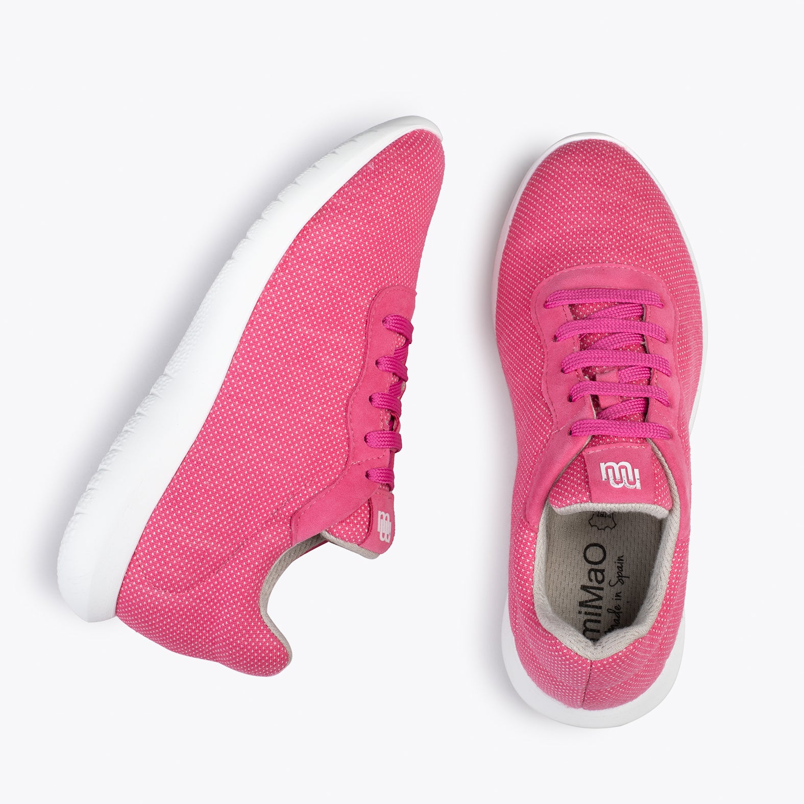 YOGA – Zapatillas deportivas de lana merino FUCSIA
