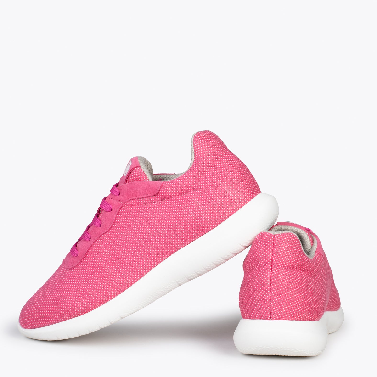 YOGA – Zapatillas deportivas de lana merino FUCSIA