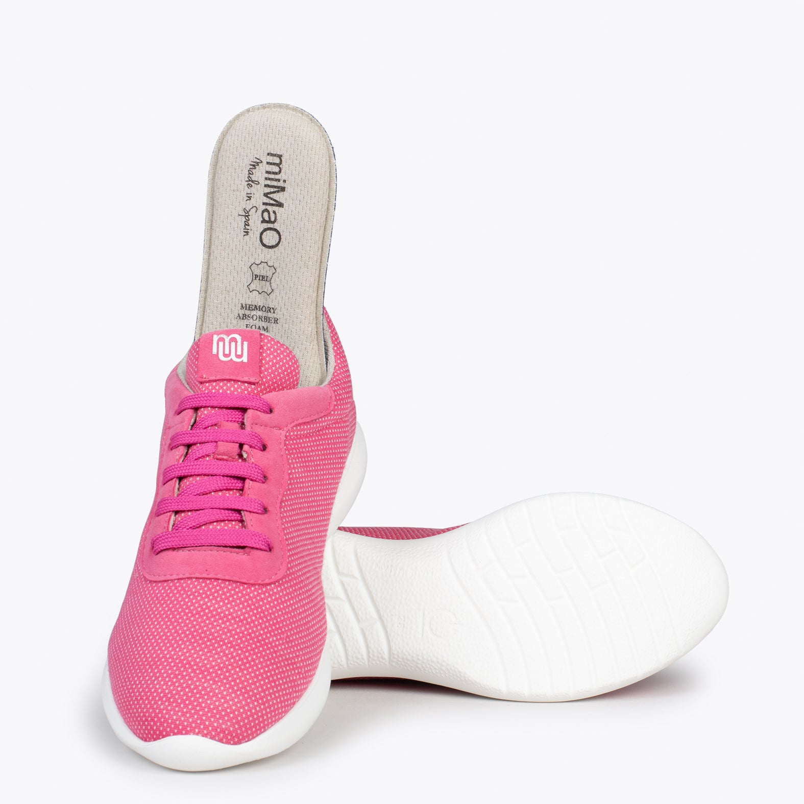 YOGA – Zapatillas deportivas de lana merino FUCSIA