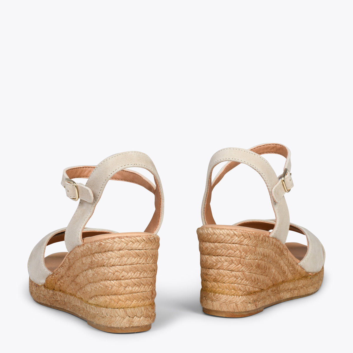 CALPE – BEIGE suede sandal espadrille
