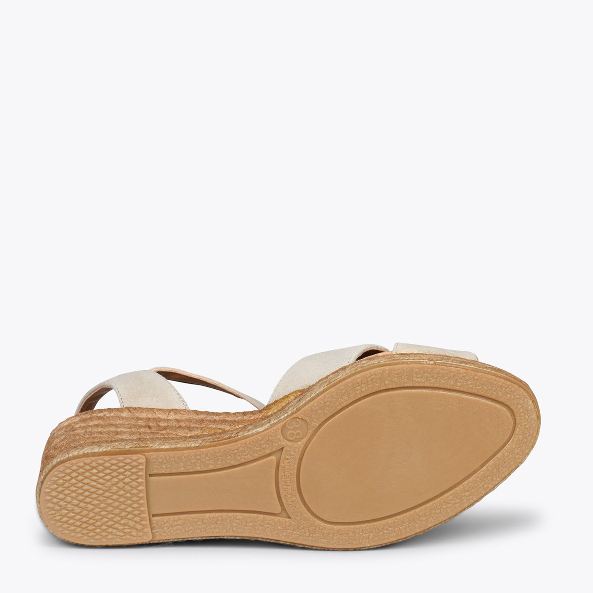 CALPE – BEIGE suede sandal espadrille