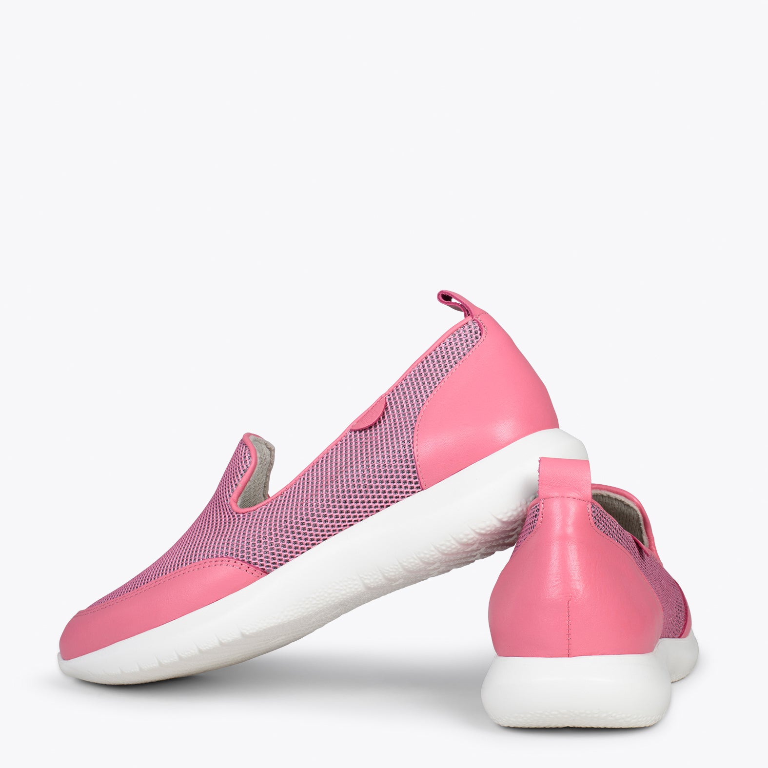 SLIPPER SPORT – Zapatilla sin cordones con diseño en rejilla ROSA
