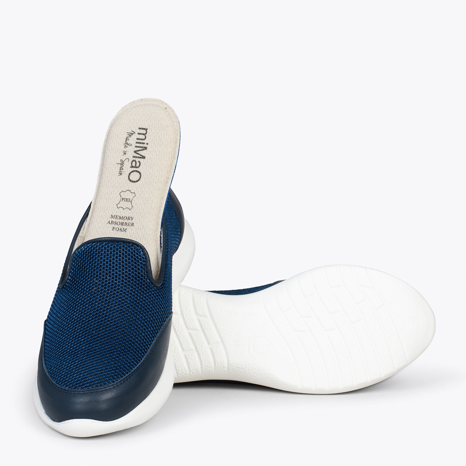 SLIPPER SPORT – Zapatilla sin cordones con diseño en rejilla MARINO