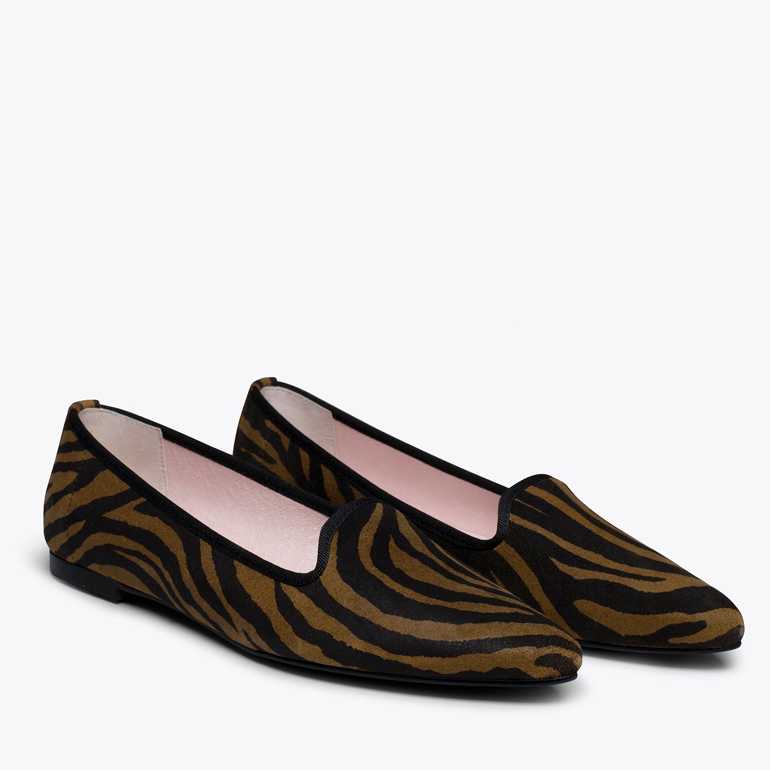 SLIPPER ZEBRA - Slipper Animal Print CUERO ZEBRA - miMaO ®