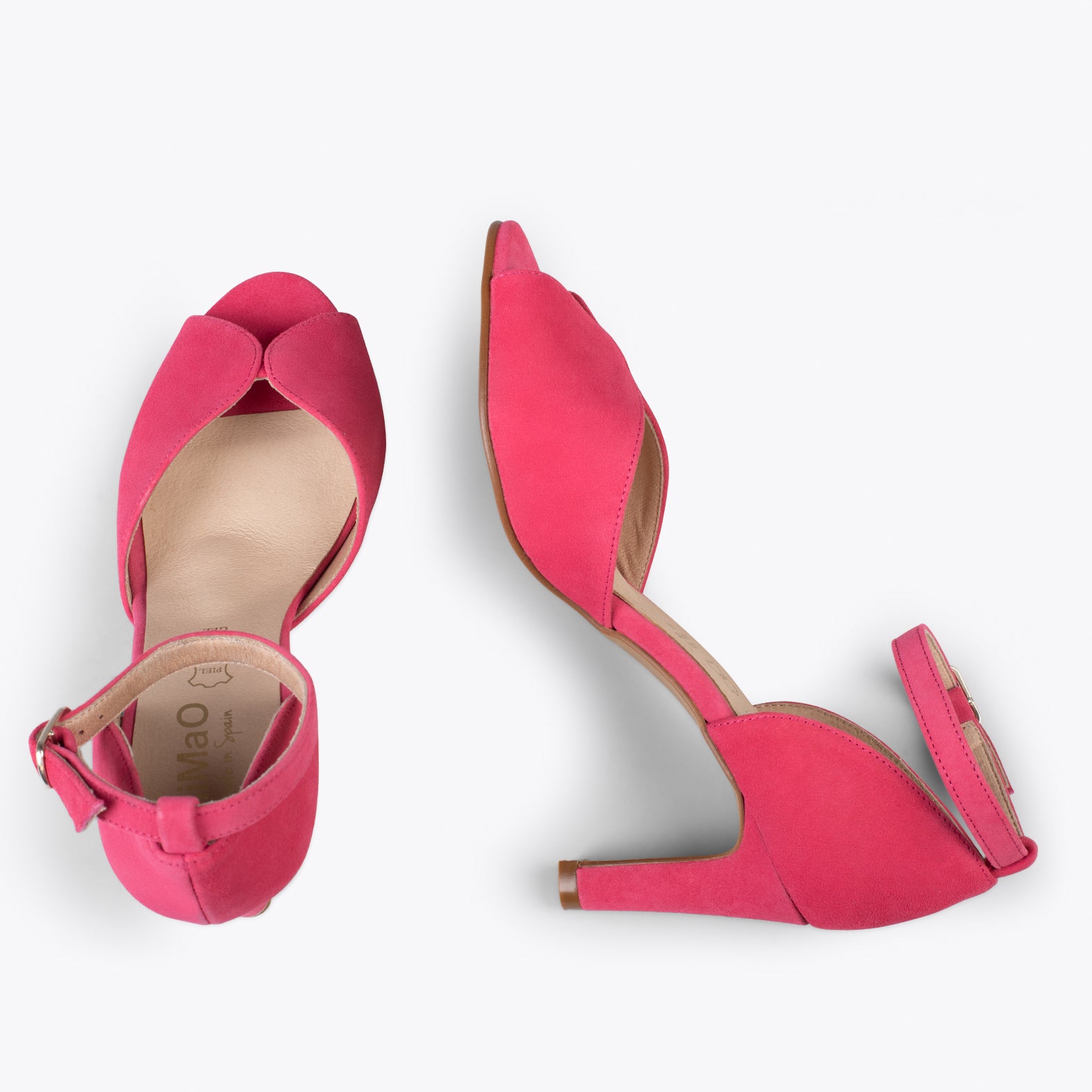 PÉTALO – Sandalias de tacón alto elegantes ROSA