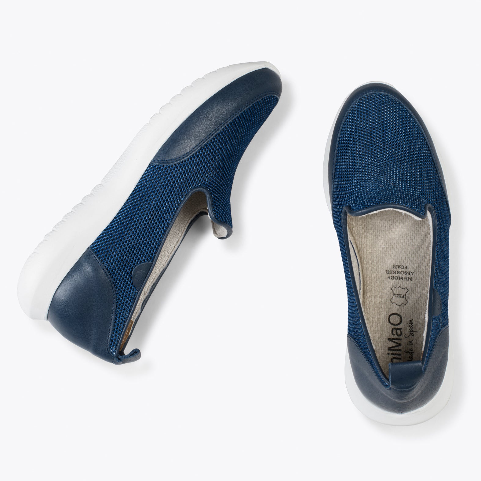 SLIPPER SPORT – Zapatilla sin cordones con diseño en rejilla MARINO