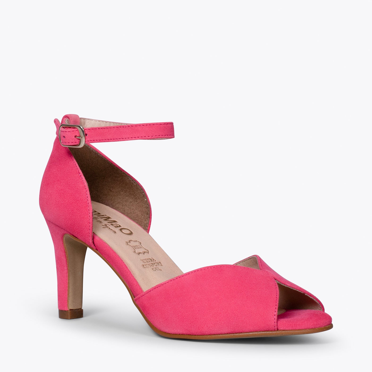 PÉTALO – Sandalias de tacón alto elegantes ROSA