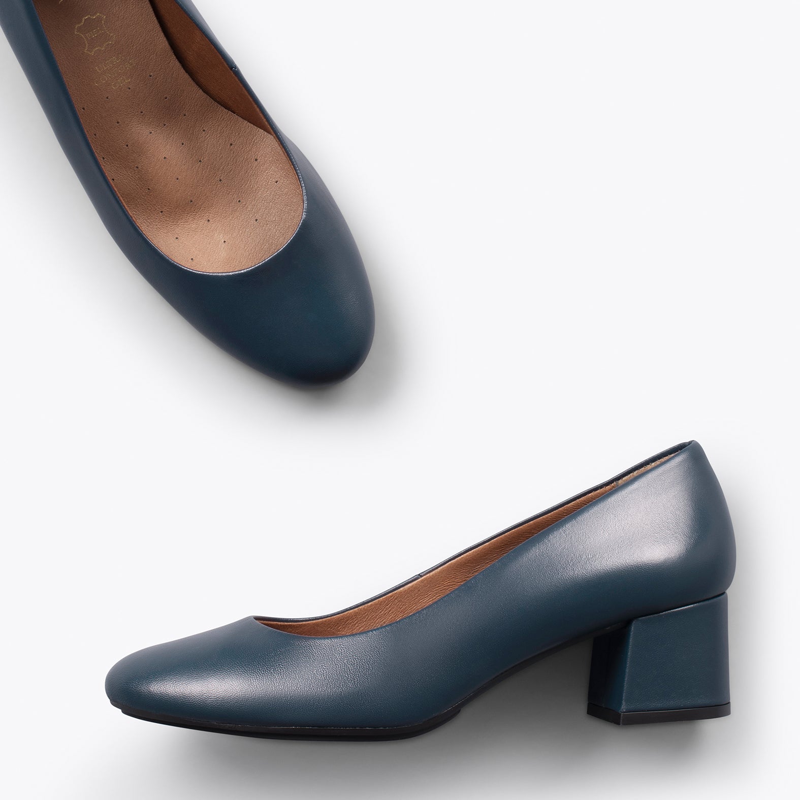 URBAN REDONDO SALON - Zapatos de tacón bajo de napa MARINO