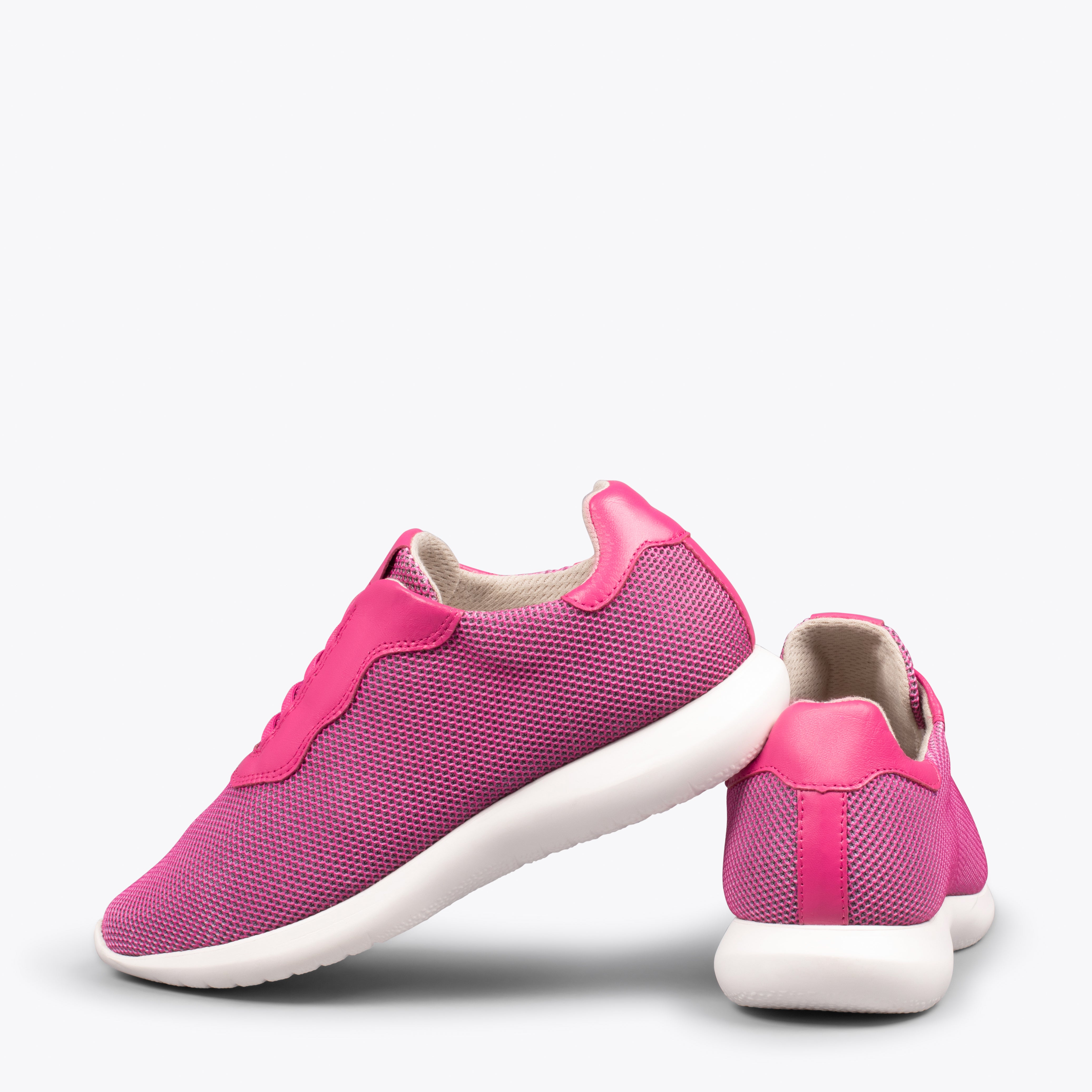 SPORT – FUCHSIA comfortable sock-free sneakers