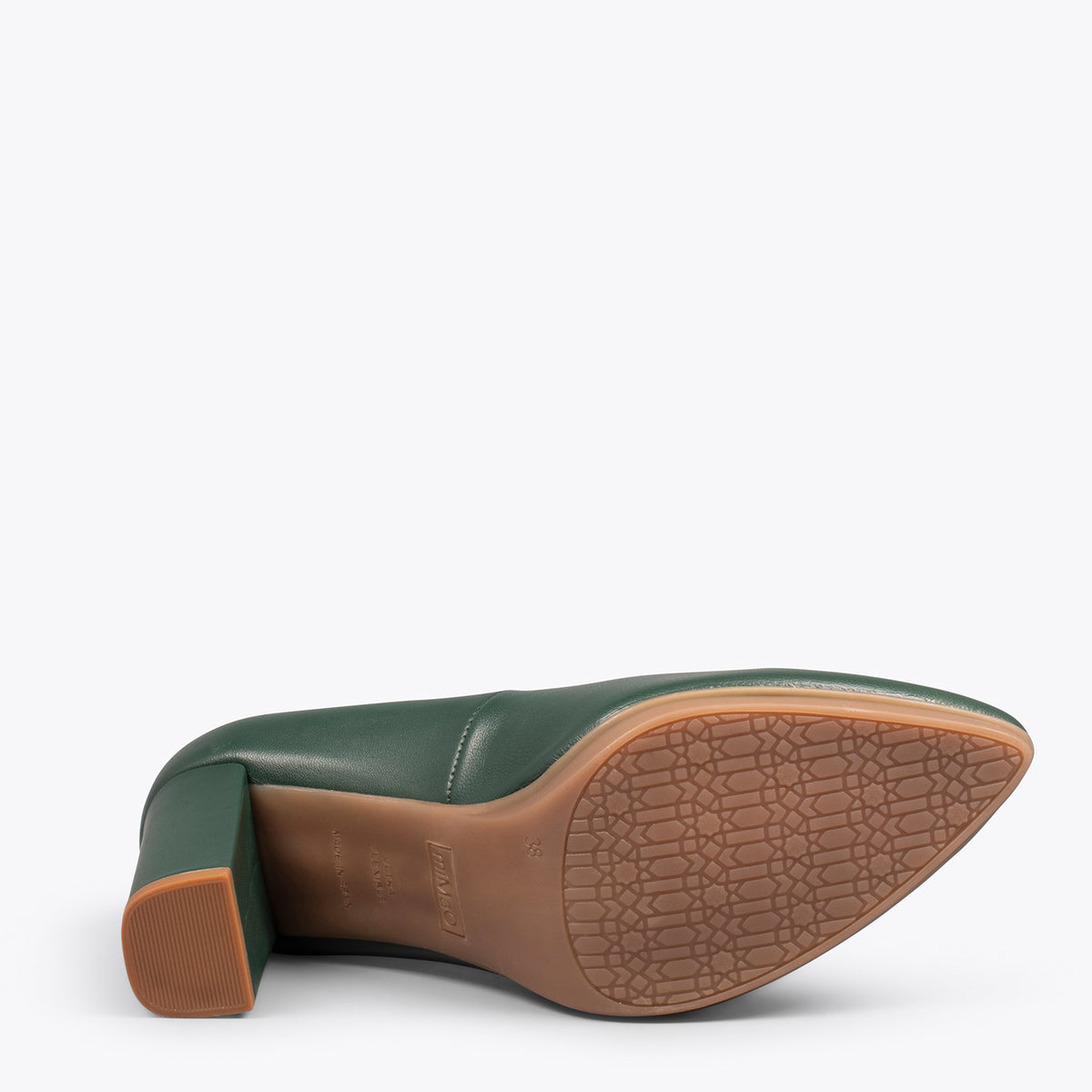 URBAN SALON – Zapatos de tacón alto de napa VERDE BOTELLA